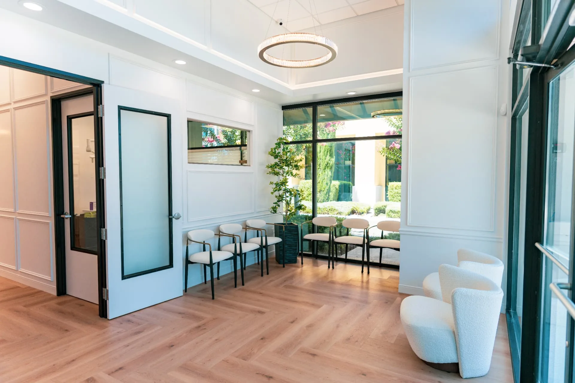 Inside Livermore Outlets Orthodontics — reception and waiting area